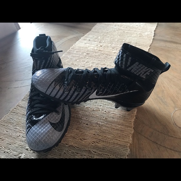 Nike Other - New Never Worn FB Nike Cleats ~ black/grey - 13.5